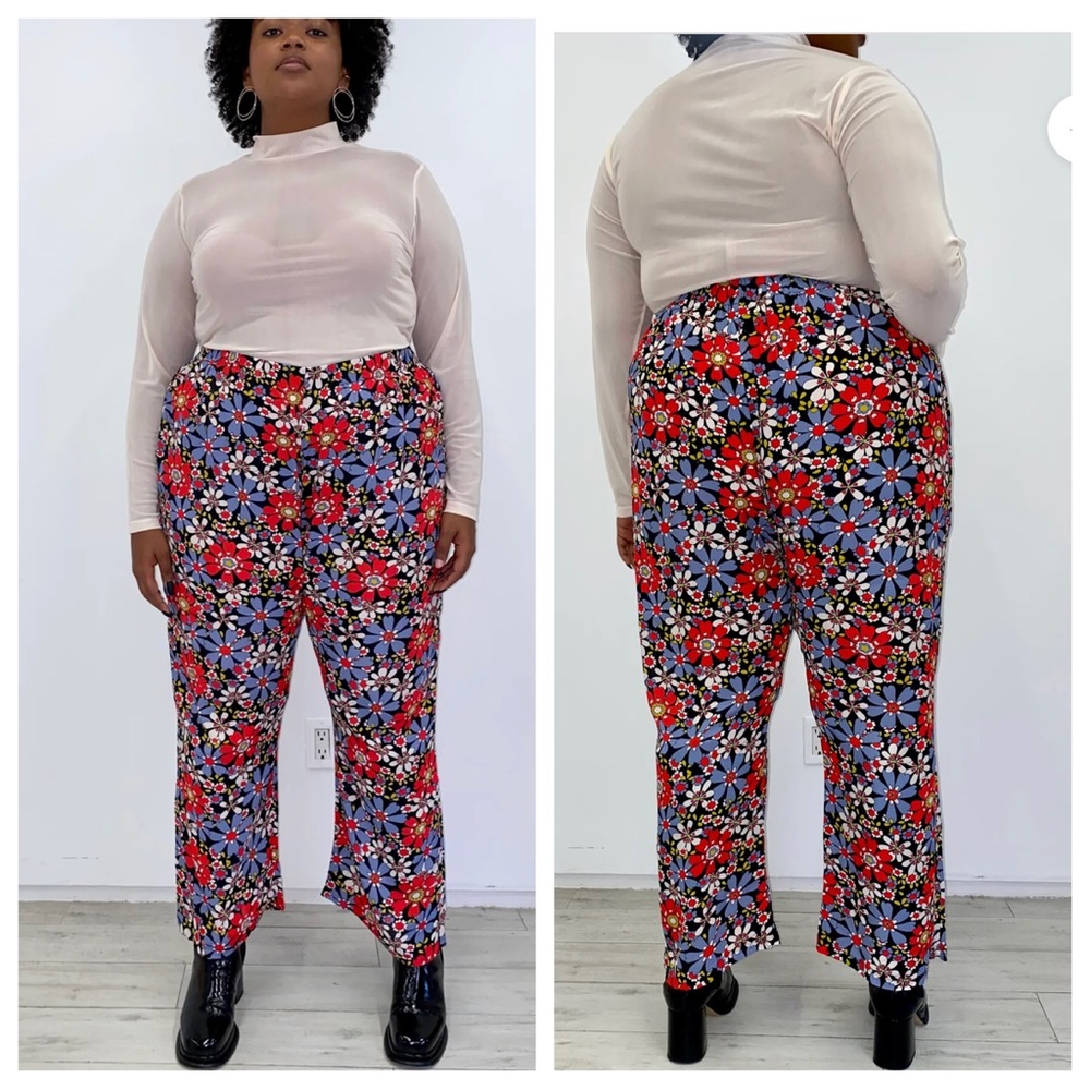 Floral Multicolor Women's Pants
